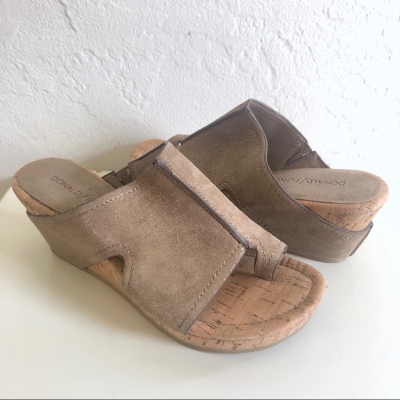donald pliner cork wedge